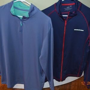 VINEYARD VINES L/S PERFORMANCE SHIRTS  (2 TOTAL)